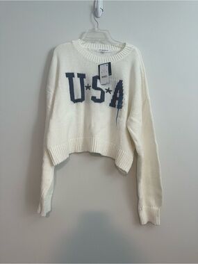grayson threads USA cropped sweater